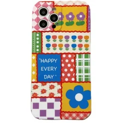 Iphone Cases*Boogzel Clothing Flower Checkerboard iPhone Case Multi