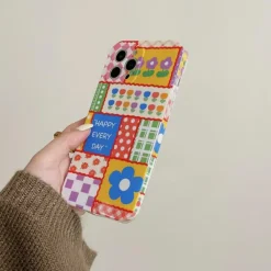 Iphone Cases*Boogzel Clothing Flower Checkerboard iPhone Case Multi