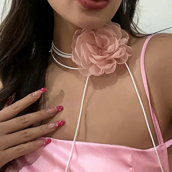 Necklaces & Chokers*Boogzel Clothing Flower Choker Necklace