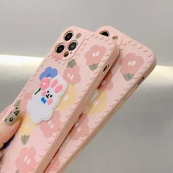 Iphone Cases*Boogzel Clothing Flower Rabbit iPhone Case Pink