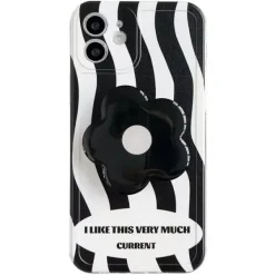 Iphone Cases*Boogzel Clothing Flower Waves iPhone Case Black/white