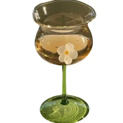 Aesthetic Kitchen|Aesthetic Room Decor*Boogzel Clothing Flower-Designed Asymmetric Aesthetic Glass