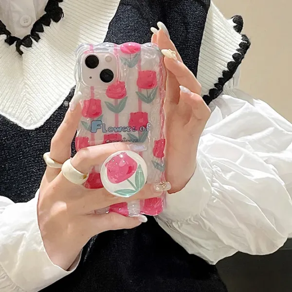 Iphone Cases*Boogzel Clothing Flowers Of Spring iPhone Case Pink