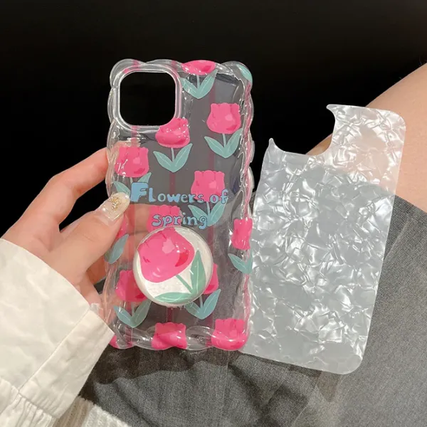 Iphone Cases*Boogzel Clothing Flowers Of Spring iPhone Case Pink