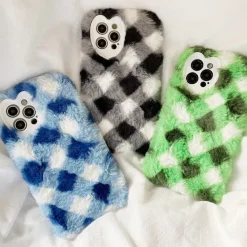 Iphone Cases*Boogzel Clothing Fluffy Argyle Check iPhone Case