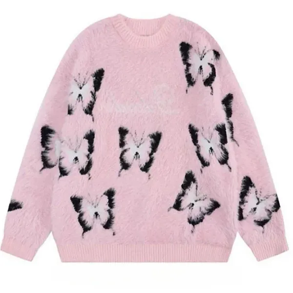 Sweaters*Boogzel Clothing Fluffy Butterfly Sweater