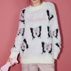 Sweaters*Boogzel Clothing Fluffy Butterfly Sweater