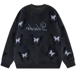 Sweaters*Boogzel Clothing Fluffy Butterfly Sweater