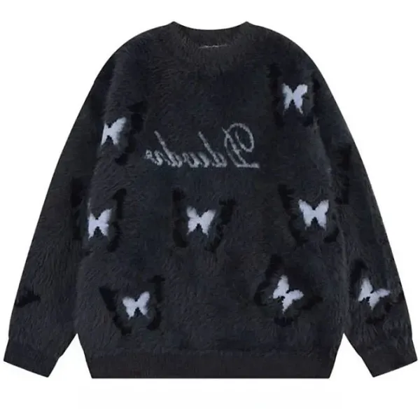 Sweaters*Boogzel Clothing Fluffy Butterfly Sweater