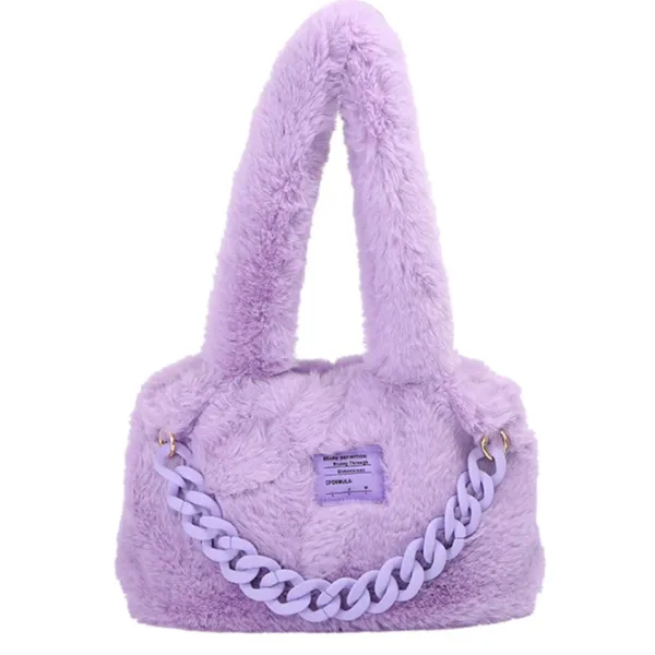 Bags & Purses*Boogzel Clothing Fluffy Chain Shoulder Bag