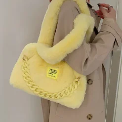 Bags & Purses*Boogzel Clothing Fluffy Chain Shoulder Bag