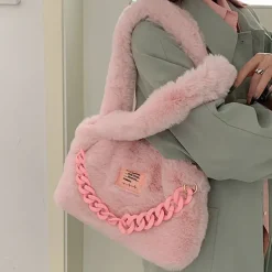 Bags & Purses*Boogzel Clothing Fluffy Chain Shoulder Bag