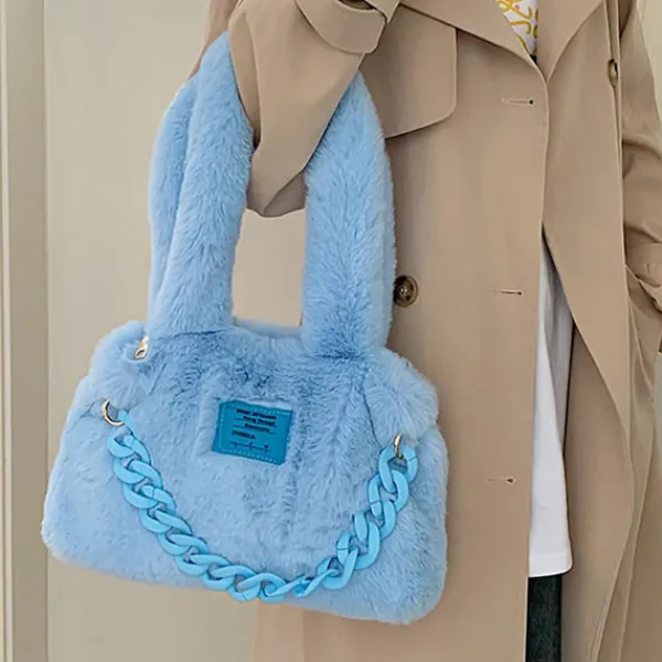 Bags & Purses*Boogzel Clothing Fluffy Chain Shoulder Bag