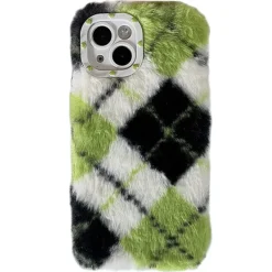 Iphone Cases*Boogzel Clothing Fluffy Argyle iPhone Case Green