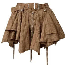 Skirts*Boogzel Clothing Forest Fairy Mini Skirt in Brown