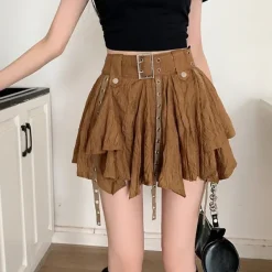 Skirts*Boogzel Clothing Forest Fairy Mini Skirt in Brown