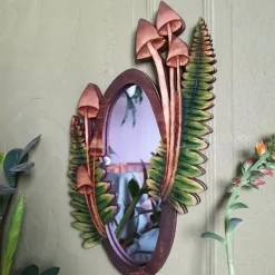 Aesthetic Mirrors|Aesthetic Room Decor*Boogzel Clothing Forest Mushroom Wooden Mirror