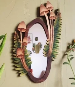 Aesthetic Mirrors|Aesthetic Room Decor*Boogzel Clothing Forest Mushroom Wooden Mirror
