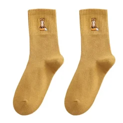 Socks*Boogzel Clothing Fox Embroidery Socks