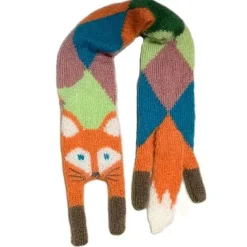 Other*Boogzel Clothing Fox Knitted Scarf Multi