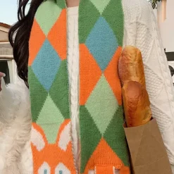 Other*Boogzel Clothing Fox Knitted Scarf Multi