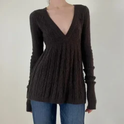 Sweaters*Boogzel Clothing Frazzled English Woman Sweater Brown