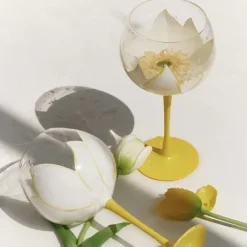 Aesthetic Room Decor*Boogzel Clothing French Aesthetic Flower Glass