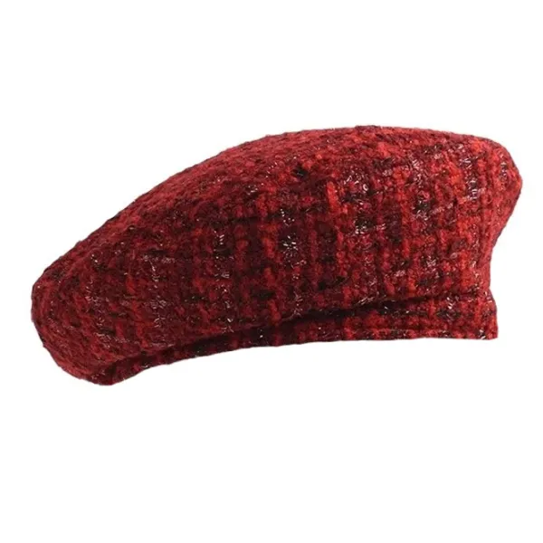 Hats*Boogzel Clothing French Girl Aesthetic Tweed Beret