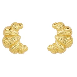Earrings*Boogzel Clothing French Girl Croissant Earrings Gold