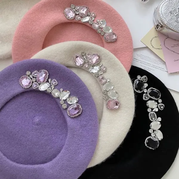 Hats*Boogzel Clothing French Girl Rhinestone Beret