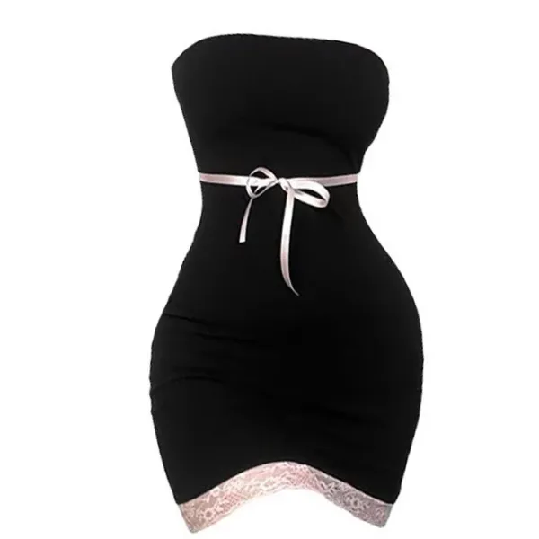 Dresses & Rompers*Boogzel Clothing French Kiss Mini Dress Black/pink