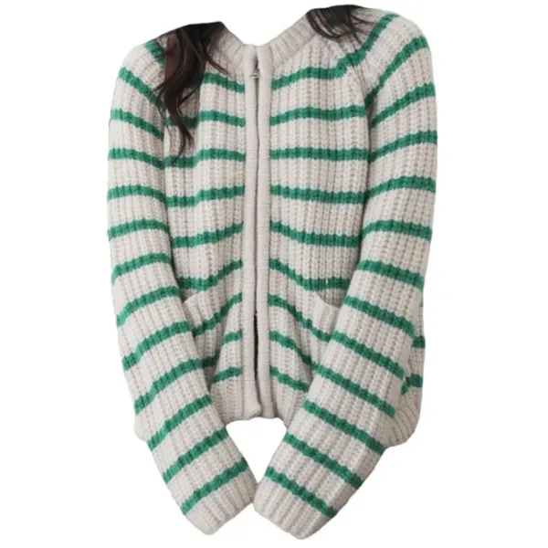Striped Sweaters|Knit Cardigans*Boogzel Clothing French Mood Striped Cardigan