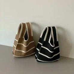 Bags & Purses*Boogzel Clothing French Mood Striped Mini Crochet Bag