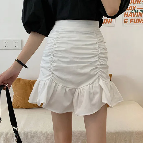 Skirts*Boogzel Clothing French Summer Ruched Mini Skirt