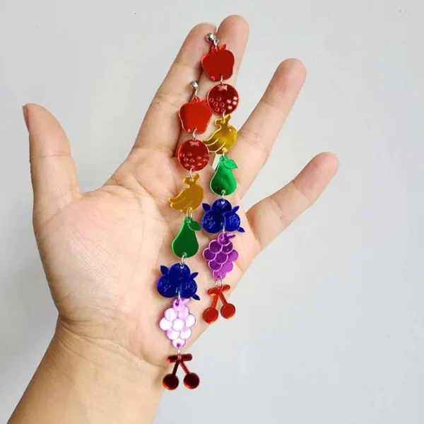 Earrings*Boogzel Clothing Fruit Salad Earrings Multi