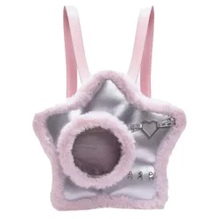 Bags & Purses*Boogzel Clothing Furry Star-Shaped Backpack Silver