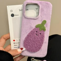 Iphone Cases*Jellycat Fuzzy Aubergine iPhone Case Clear
