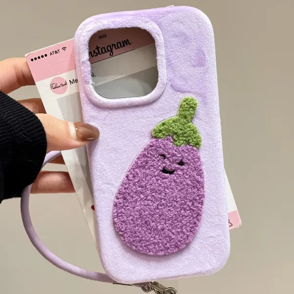 Iphone Cases*Jellycat Fuzzy Aubergine iPhone Case Clear