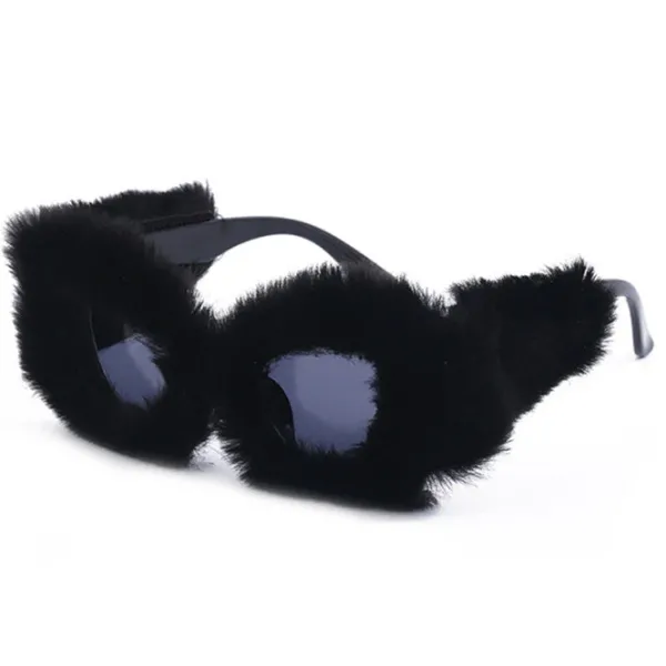 Sunglasses*Boogzel Clothing Fuzzy Cat Eye Sunglasses