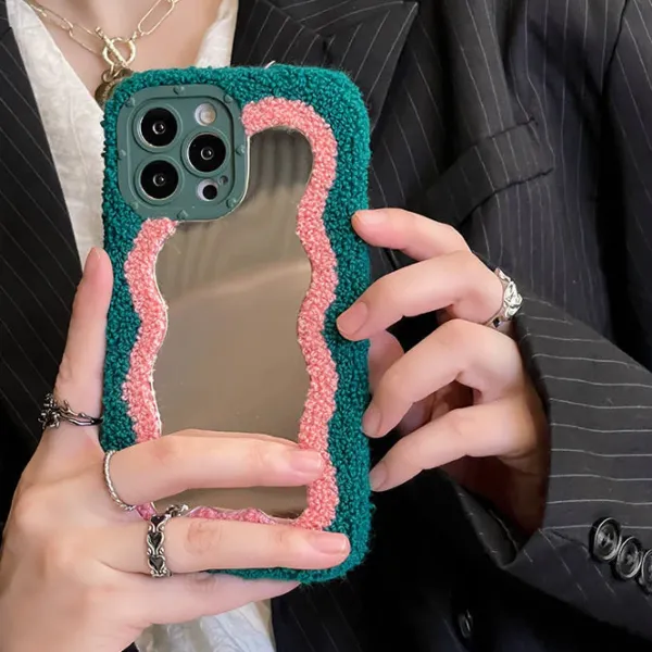 Iphone Cases*Boogzel Clothing Fuzzy Mirror iPhone Case