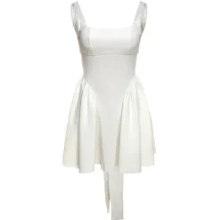 Dresses & Rompers*Boogzel Clothing Garden Of Envy Back-Tie Milkmaid Dress White