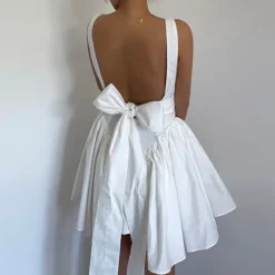 Dresses & Rompers*Boogzel Clothing Garden Of Envy Back-Tie Milkmaid Dress White