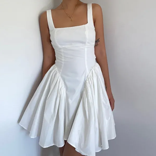 Dresses & Rompers*Boogzel Clothing Garden Of Envy Back-Tie Milkmaid Dress White