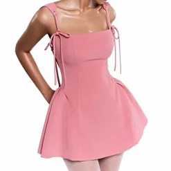 Dresses & Rompers*Boogzel Clothing Gardens in Bloom Bow-Tie Mini Dress