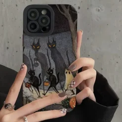 Iphone Cases*Boogzel Clothing Ghost And Cat IPhone Case Black