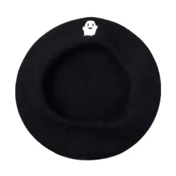 Hats*Boogzel Clothing Ghost Embroidered Beret