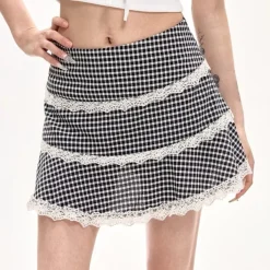 Skirts*Boogzel Clothing Gingham Picnic Ruffle Skirt
