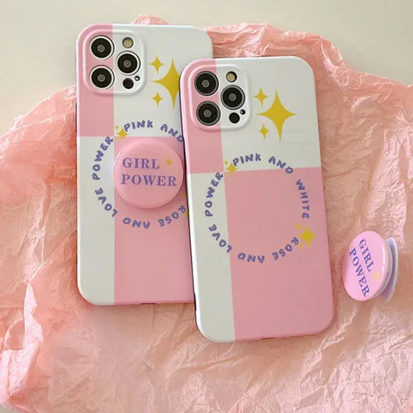 Iphone Cases*Boogzel Clothing Girl Power iPhone Case Pink