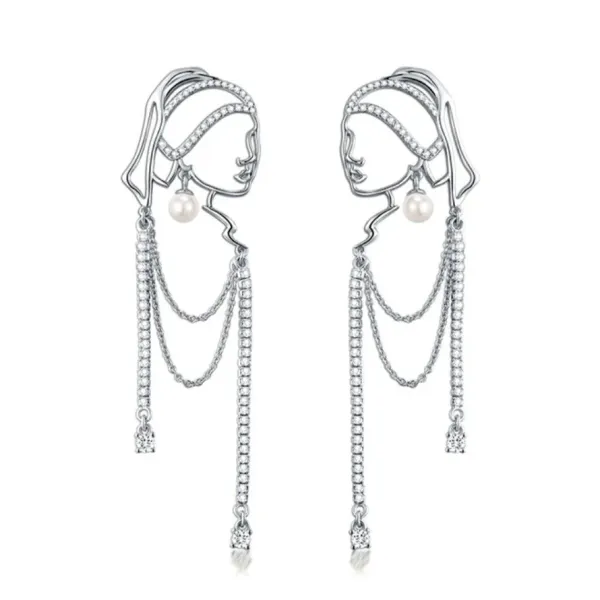 Earrings*Boogzel Clothing Girl With a Pearl Outline Earrings