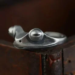 Rings*Boogzel Clothing Goblincore Frog Ring Silver